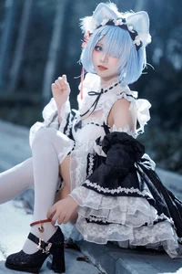 Sweet Enchantment: Coser Hua Qi Hana as Neko Rem Part02 - image 26