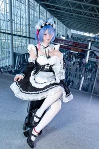Sweet Enchantment: Coser Hua Qi Hana as Neko Rem Part02 - image 36