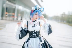 Sweet Enchantment: Coser Hua Qi Hana as Neko Rem Part02 - image 15