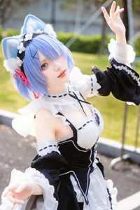 Sweet Enchantment: Coser Hua Qi Hana as Neko Rem Part02 - image 32