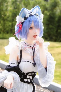 Sweet Enchantment: Coser Hua Qi Hana as Neko Rem Part02 - image 25