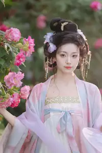 YiTuYu Vol.8616: Qian Yue's Serene Elegance Amidst Blooming Hibiscus - image 12