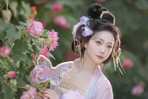 YiTuYu Vol.8616: Qian Yue's Serene Elegance Amidst Blooming Hibiscus - image 14