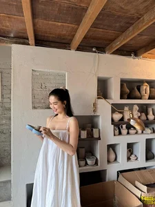 Ngoc Trinh Shares Peaceful Post-Tet Moments Making Pottery with Adopted Daughter Be He - image 8
