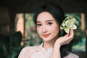 Ethereal Muse in the Golden Hour Bloom - image 3