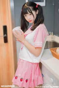 MTYH Vol.218 Strawberry Crush: Charming Girl in Adorable Pink Strawberry Dress - image 8