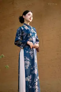 Elegant Traditional Ao Dai Beauty: Capturing Asian Grace in Golden Hour Light. - image 13