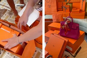 Schoolyard Beauty Spotted on Massive Hermes Shopping Spree - image 5