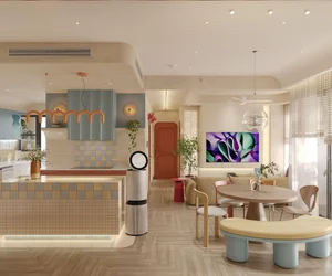 Vibrant Mid-Century Modern Gen Z Apartment Design at Celesta Rise T4 Saigon - image 4