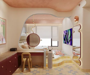 Vibrant Mid-Century Modern Gen Z Apartment Design at Celesta Rise T4 Saigon - image 2
