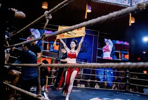 Cosplayer Nguyen Huu Kieu Oanh Turns Heads in Traditional Ao Yem at MMA Ring - image 4