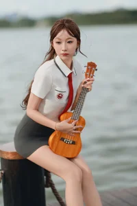 Captivating Portraits: YiTuYu Art Language Vol.7392 Featuring the Graceful Zhou Zhou - image 1