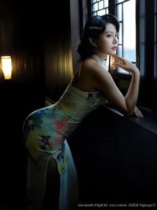 Elegant Modern Cheongsam Fashion and Oriental Aesthetic Photography: XiuRen No.10749 Featuring the Graceful Lilyanna - image 28