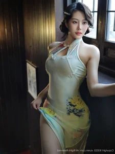 Elegant Modern Cheongsam Fashion and Oriental Aesthetic Photography: XiuRen No.10749 Featuring the Graceful Lilyanna - image 33