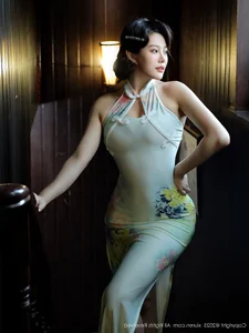 Elegant Modern Cheongsam Fashion and Oriental Aesthetic Photography: XiuRen No.10749 Featuring the Graceful Lilyanna - image 9