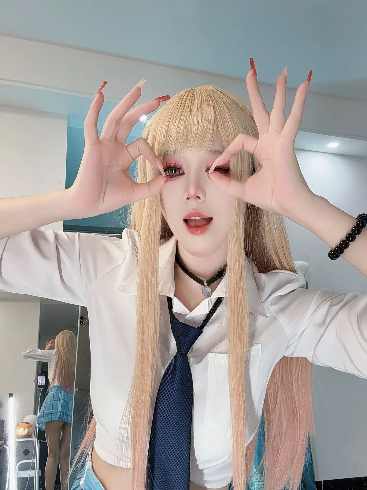 Coser@九言 (Jiu Yan) - Marin Kitagawa 喜多川海梦 Cosplay (59P-5V)