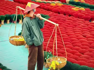 Discover Quang Phu Cau Incense Village: Vibrant Red Hue Draws Tourists Near Hanoi - image 10