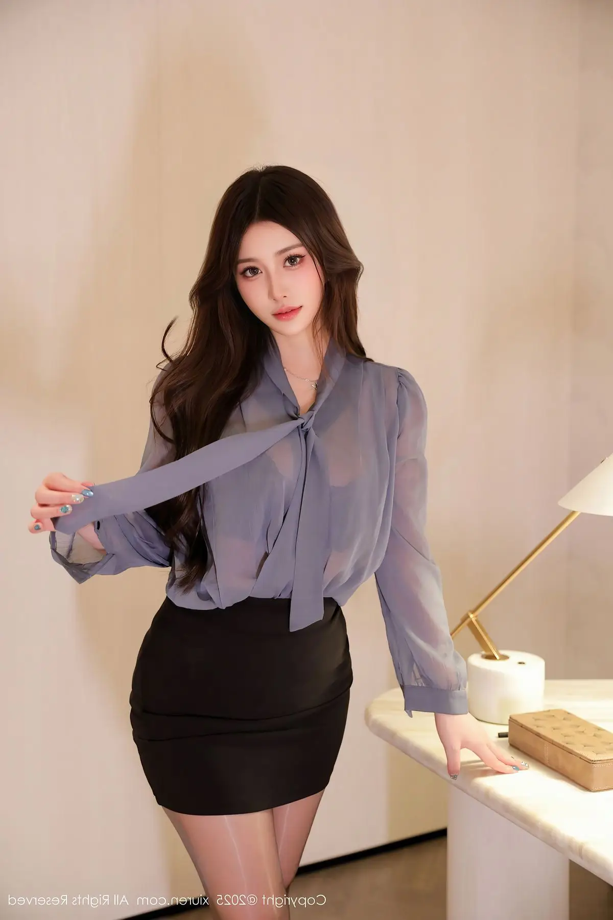 XiuRen No.10484: Dan Dan Bao's Modern OL Charm and Style