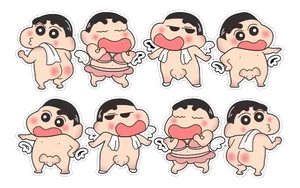 Ultimate Collection of Fun and Trendy Crayon Shin-Chan Stickers for Digital Chat - image 13