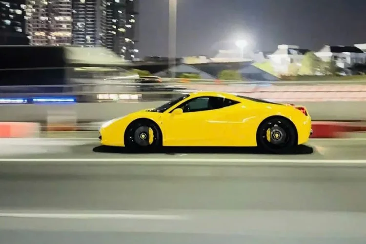 Yellow Ferrari 488 Masterpiece