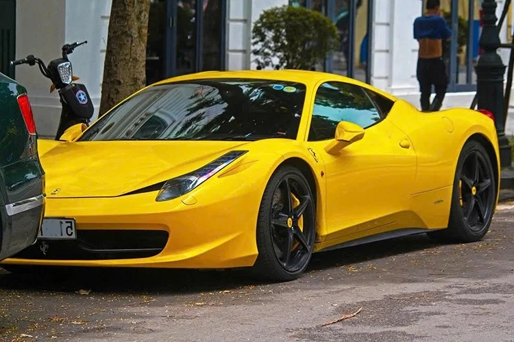 Yellow Ferrari 488 Masterpiece