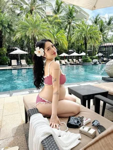 Joyce Pham Radiant in Bikini During Final Month of Pregnancy - image 6