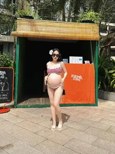 Joyce Pham Radiant in Bikini During Final Month of Pregnancy - image 8