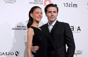 Brooklyn Beckham and Nicola Peltz Beckham’s Glamorous Red Carpet Appearance at Elton John’s Iconic Oscar Party - image 2