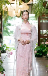 Nguyen Cao Minh Anh Radiates Elegance in Traditional Vietnamese Ao Dai - image 3