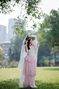 Ethereal Beauty Amidst Green Nature | Stunning Outdoor Portrait - image 3