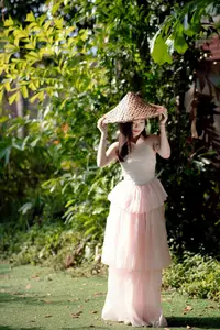Ethereal Beauty Amidst Green Nature | Stunning Outdoor Portrait - image 1
