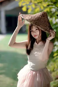 Ethereal Beauty Amidst Green Nature | Stunning Outdoor Portrait - image 2