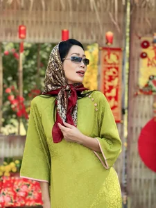 Vietnamese Celebrities Shine in Traditional Ao Dai for Lunar New Year 2024 Celebrations - image 5