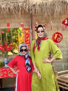 Vietnamese Celebrities Shine in Traditional Ao Dai for Lunar New Year 2024 Celebrations - image 16