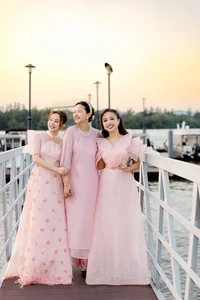 Vietnamese Celebrities Shine in Traditional Ao Dai for Lunar New Year 2024 Celebrations - image 4