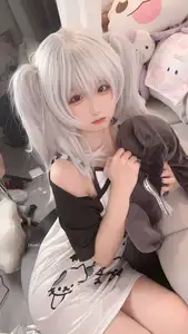 Seele Maimai White Twin Pigtails: Sweet Charm of an Anime-Style Girl - image 6
