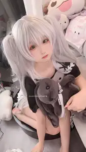 Seele Maimai White Twin Pigtails: Sweet Charm of an Anime-Style Girl - image 1