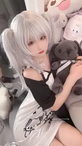 Seele Maimai White Twin Pigtails: Sweet Charm of an Anime-Style Girl - image 8