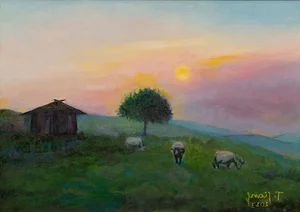 The Soul of the Countryside: Exploring the Artistic Paintings of Tra Giang - image 4