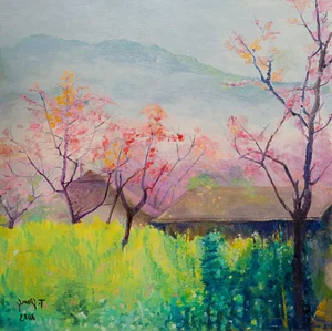 The Soul of the Countryside: Exploring the Artistic Paintings of Tra Giang - image 2