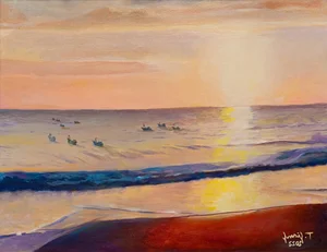 The Soul of the Countryside: Exploring the Artistic Paintings of Tra Giang - image 3