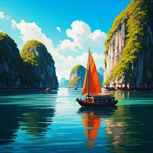 Breathtaking Ha Long Bay Art Gallery: Inspiring Paintings of Vietnam’s Natural Wonder - image 29
