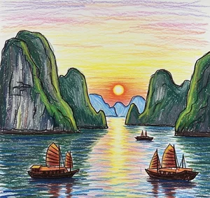 Breathtaking Ha Long Bay Art Gallery: Inspiring Paintings of Vietnam’s Natural Wonder - image 12