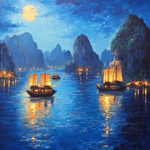 Breathtaking Ha Long Bay Art Gallery: Inspiring Paintings of Vietnam’s Natural Wonder - image 25