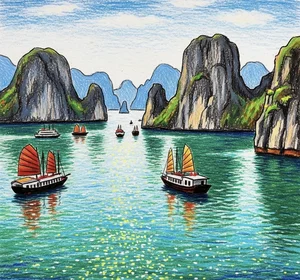 Breathtaking Ha Long Bay Art Gallery: Inspiring Paintings of Vietnam’s Natural Wonder - image 22