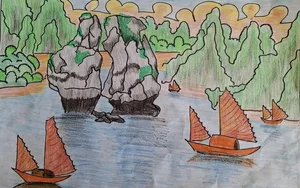 Breathtaking Ha Long Bay Art Gallery: Inspiring Paintings of Vietnam’s Natural Wonder - image 26