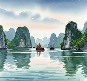 Breathtaking Ha Long Bay Art Gallery: Inspiring Paintings of Vietnam’s Natural Wonder - image 14