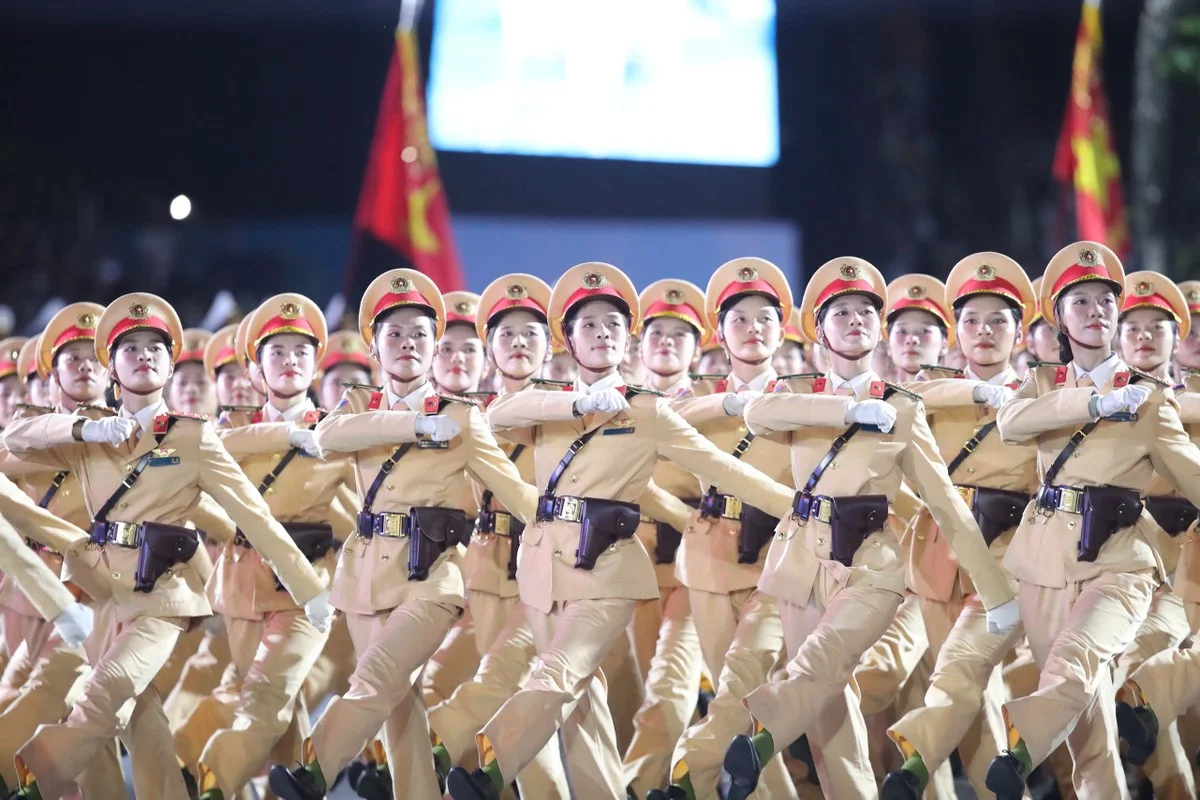 Impressive Night Rehearsal of the People's Public Security Forces