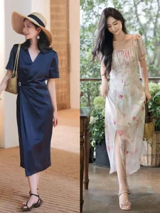How to Style a Tea Length Dress with Low Heels for Summer - image 2