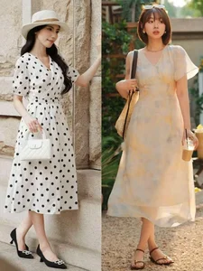 How to Style a Tea Length Dress with Low Heels for Summer - image 8